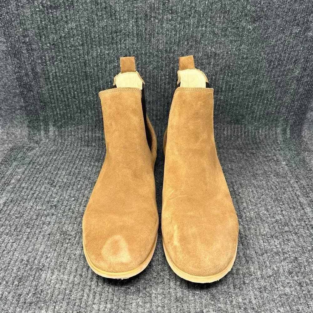 Shoe The Bear Chelsea Ankle Boots Suede Tan Beige Mens Size 46 / 13 US